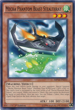 Mecha Phantom Beast Stealthray [MP14-EN010] Common