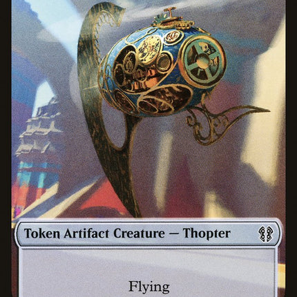 Faerie Rogue // Thopter Double-Sided Token [Zendikar Rising Commander Tokens]