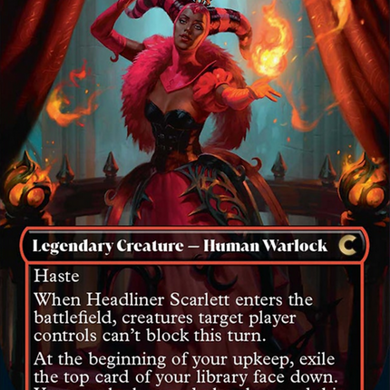 Headliner Scarlett (Borderless) [Ravnica: Clue Edition]