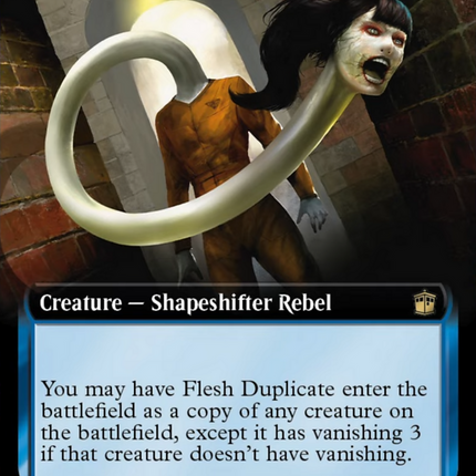 Flesh Duplicate (Extended Art) (Surge Foil) [Doctor Who]
