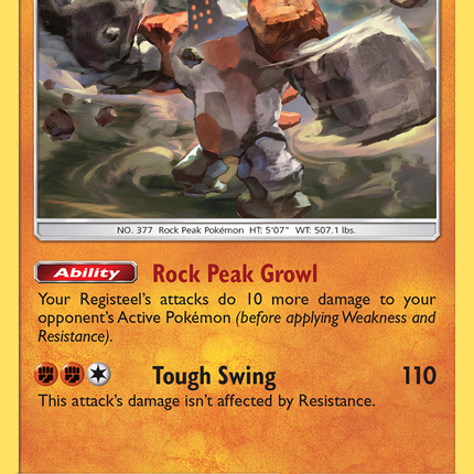 Regirock (53/111) [Sun & Moon: Crimson Invasion]