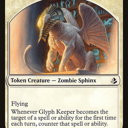 Glyph Keeper // Warrior Double-Sided Token [Amonkhet Tokens]