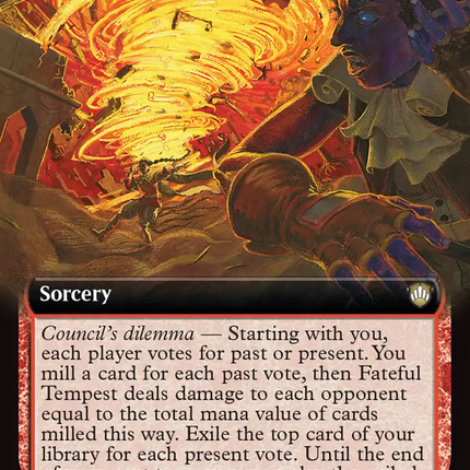 Fateful Tempest (Extended Art) [Secrets of Strixhaven Commander]