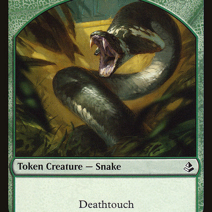 Aven Initiate // Snake Double-Sided Token [Amonkhet Tokens]