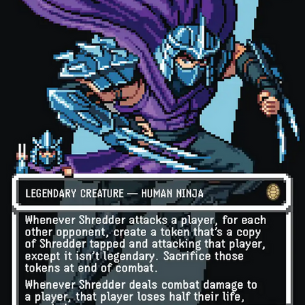 Shredder, Shadow Master (Borderless) (Surge Foil) [Teenage Mutant Ninja Turtles Commander]