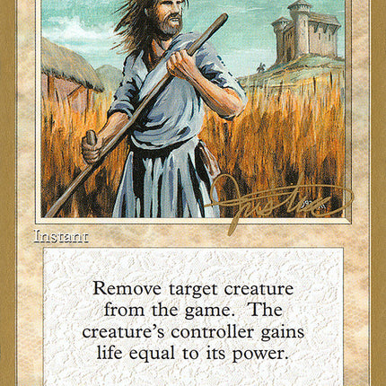 Swords to Plowshares (Mark Justice) [Pro Tour Collector Set]