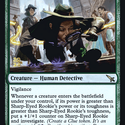 Sharp-Eyed Rookie [Murders at Karlov Manor Prerelease Promos]