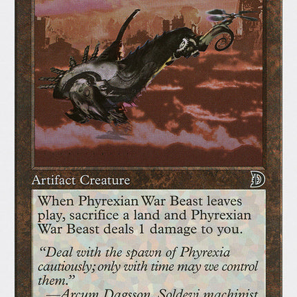 Phyrexian War Beast (Signature on Left) [Deckmasters]