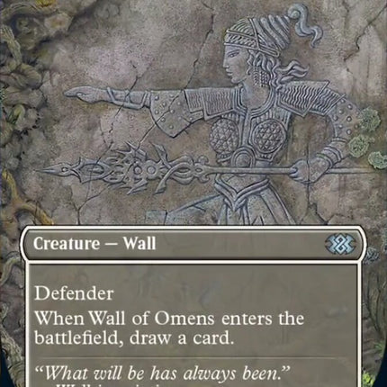 Wall of Omens (Borderless Alternate Art) [Double Masters 2022]