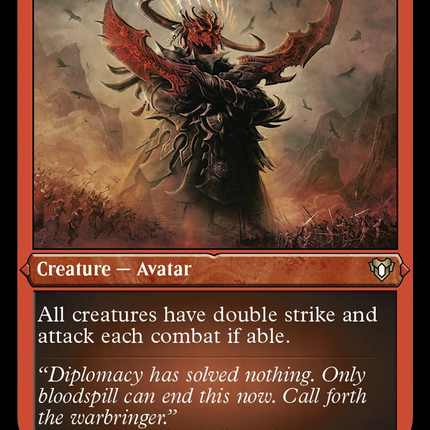 Avatar of Slaughter (Foil Etched) [Commander Masters]