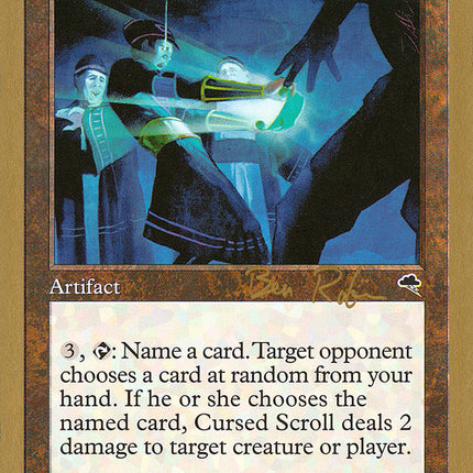 Cursed Scroll (Ben Rubin) [World Championship Decks 1998]