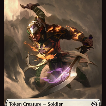 Soldier (0004) // Soldier (0005) Double-Sided Token [Tarkir: Dragonstorm Tokens]