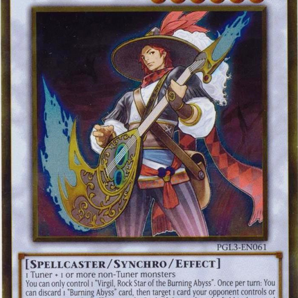 Virgil, Rock Star of the Burning Abyss [PGL3-EN061] Gold Rare