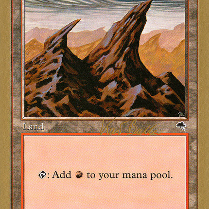 Mountain (kb344) (Kai Budde) [World Championship Decks 1999]