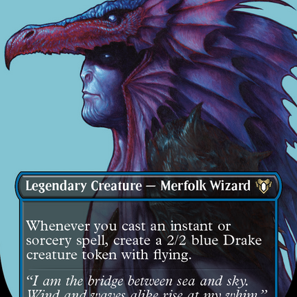 Talrand, Sky Summoner (Borderless Profile) [Commander Masters]