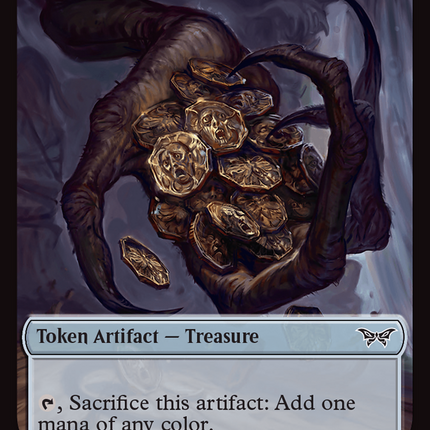 Shard // Treasure Double-Sided Token [Duskmourn: House of Horror Tokens]
