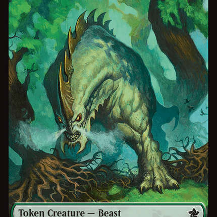 Dog // Beast (0033) Double-Sided Token [Foundations Tokens]