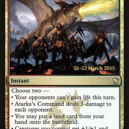 Atarka's Command [Dragons of Tarkir Prerelease Promos]