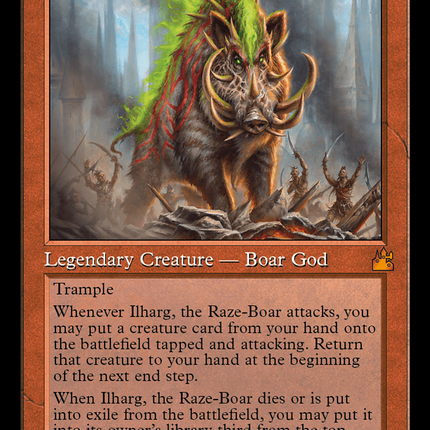 Ilharg, the Raze-Boar (Retro Frame) [Ravnica Remastered]