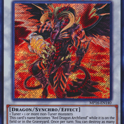 Scarlight Red Dragon Archfiend [MP16-EN140] Secret Rare