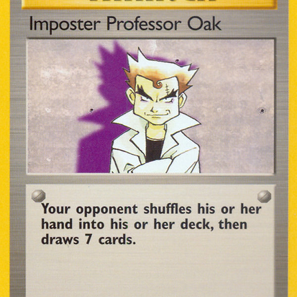 Imposter Professor Oak (102/130) [Base Set 2]