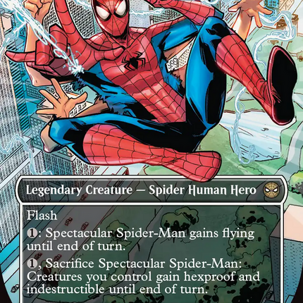 Spectacular Spider-Man (0240) (Borderless) (Textured Foil) [Marvel's Spider-Man]