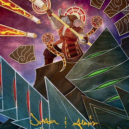 Quintorius, Loremaster Art Card (63) (Gold-Stamped Signature) [March of the Machine Art Series]