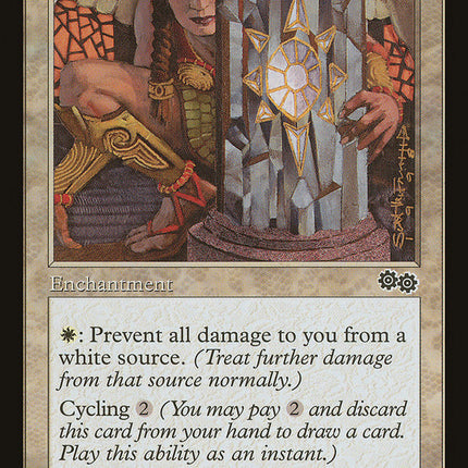 Rune of Protection: White [Urza's Saga]