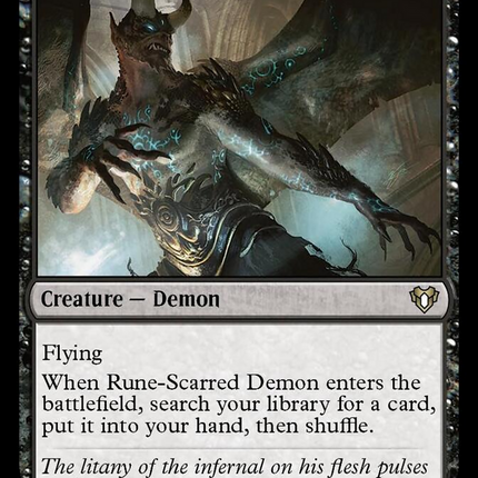 Rune-Scarred Demon [Commander Masters]