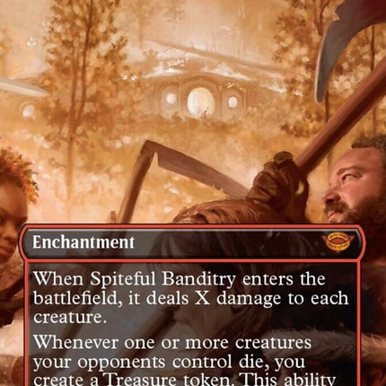 Spiteful Banditry (Borderless Alternate Art) [The Lord of the Rings: Tales of Middle-Earth]
