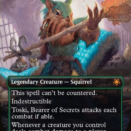 Toski, Bearer of Secrets (Borderless) [Bloomburrow Special Guests]