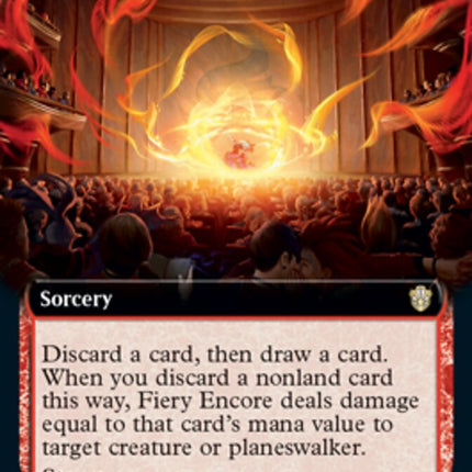 Fiery Encore (Extended Art) [Commander 2021]