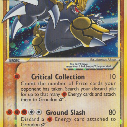 Groudon Star (111/113) [EX: Delta Species]