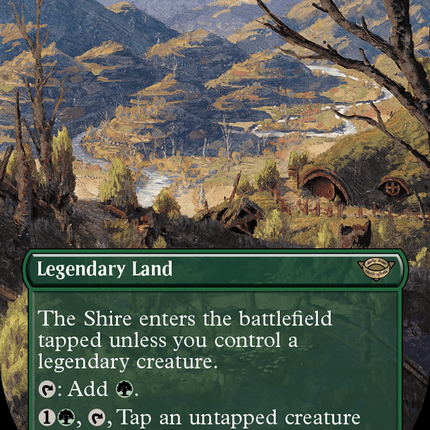 The Shire (Borderless) (Surge Foil) [The Lord of the Rings: Tales of Middle-Earth]