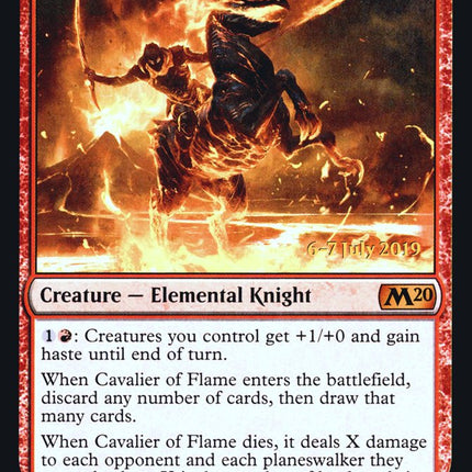 Cavalier of Flame [Core Set 2020 Prerelease Promos]