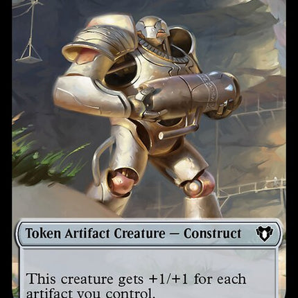 Elemental (0026) // Construct (0041) Double-Sided Token [Commander Masters Tokens]