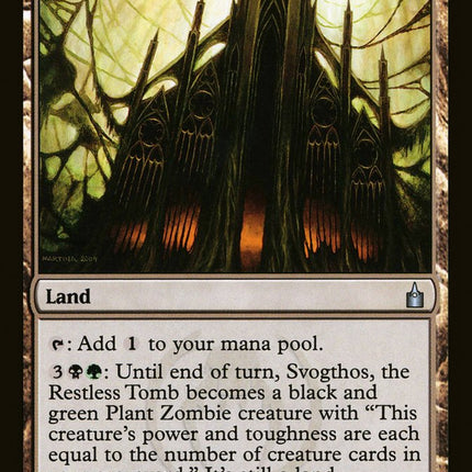 Svogthos, the Restless Tomb [Ravnica: City of Guilds]