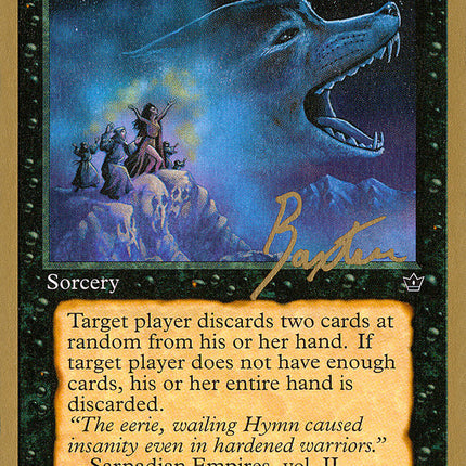 Hymn to Tourach (Wolf) (George Baxter) [Pro Tour Collector Set]