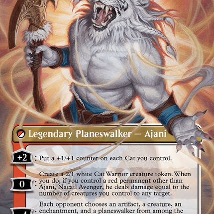 Ajani, Nacatl Pariah // Ajani, Nacatl Avenger (Borderless) [Modern Horizons 3]