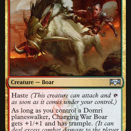 Charging War Boar [Ravnica Allegiance]