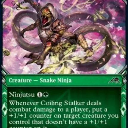 Coiling Stalker (Showcase Ninja) [Kamigawa: Neon Dynasty]