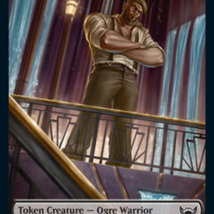 Ogre Warrior // Spirit Double-Sided Token [Streets of New Capenna Tokens]