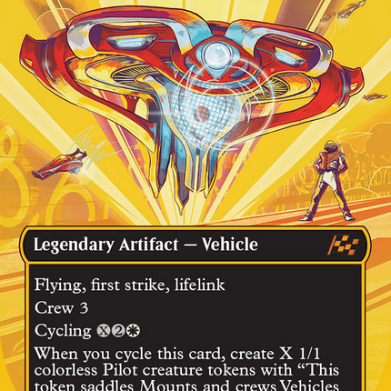 Valor's Flagship (Borderless) (First-Place Foil) [Aetherdrift]