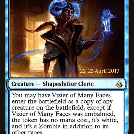 Vizier of Many Faces [Amonkhet Prerelease Promos]