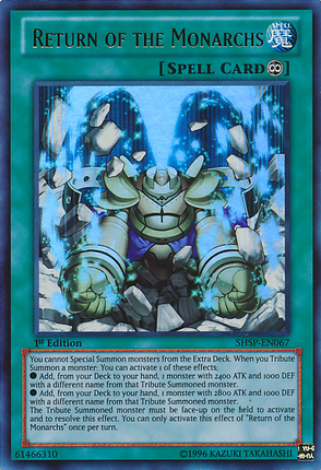 Return of the Monarchs [SHSP-EN067] Ultra Rare