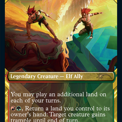 Mina and Denn, Wildborn (Halo Foil) [Secret Lair Drop Series]