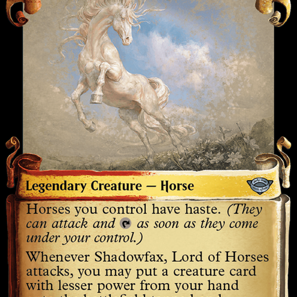 Shadowfax, Lord of Horses [The Lord of the Rings: Tales of Middle-Earth Showcase Scrolls]