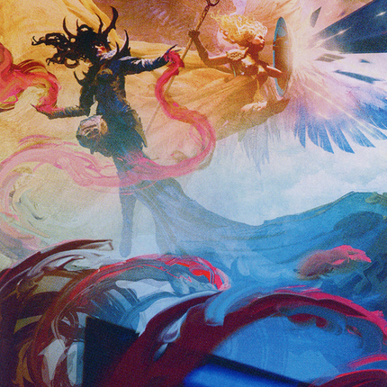 Drana and Linvala Art Card [March of the Machine Art Series]