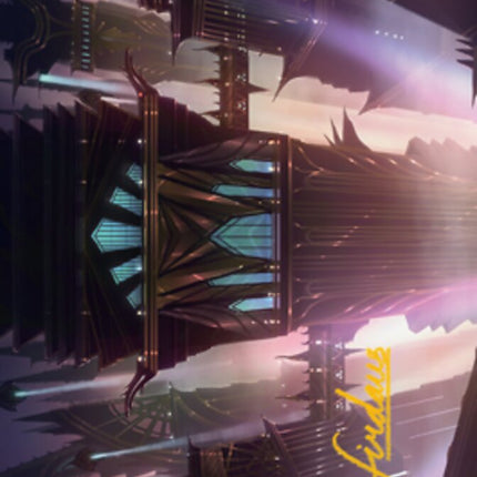 Skybridge Towers Art Card (Gold-Stamped Signature) [Streets of New Capenna Art Series]