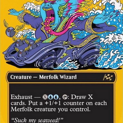 Mindspring Merfolk (Borderless) (First-Place Foil) [Aetherdrift]